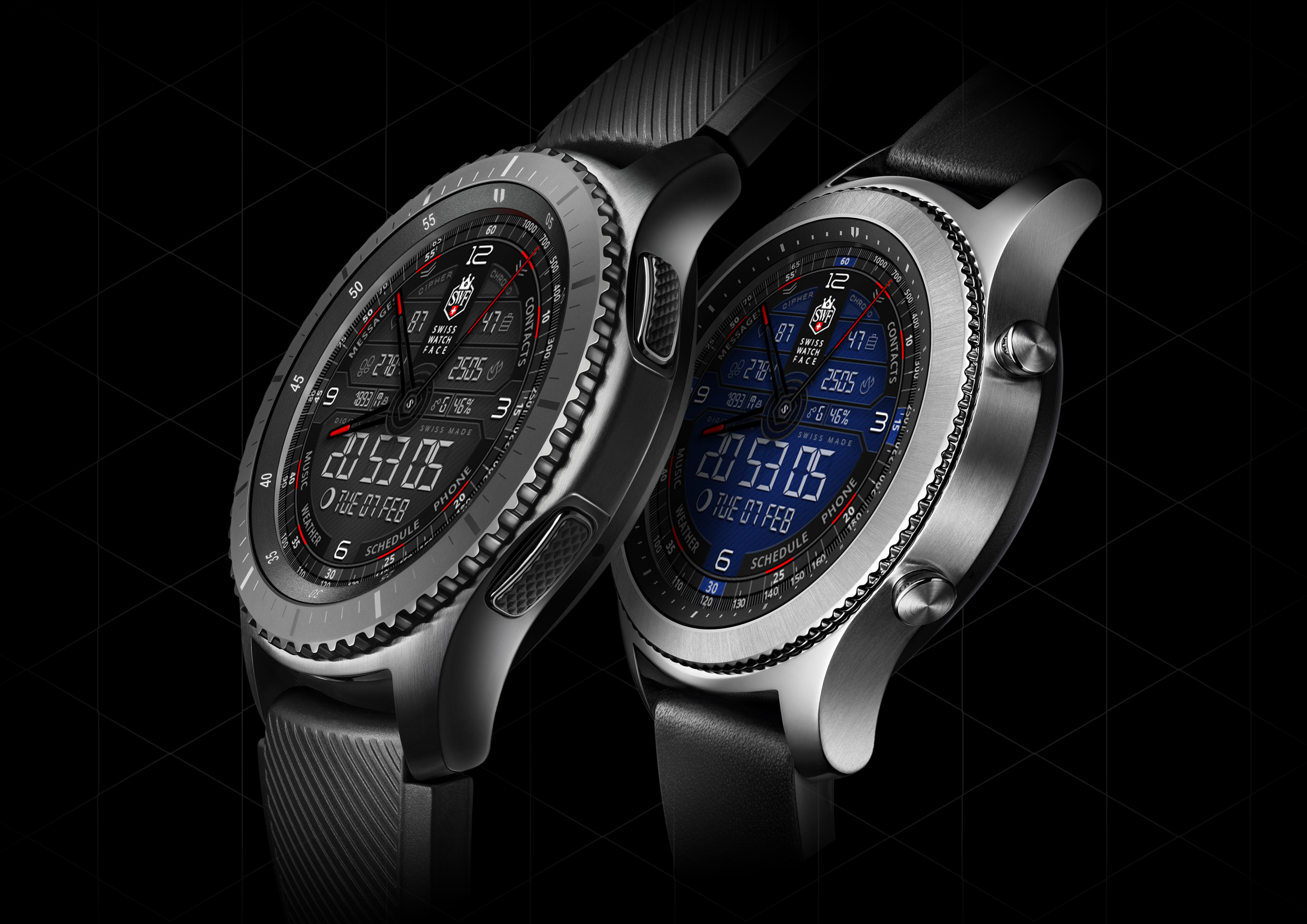 Cipher Chrono - Watch Face | SWF Swiss Watch Face